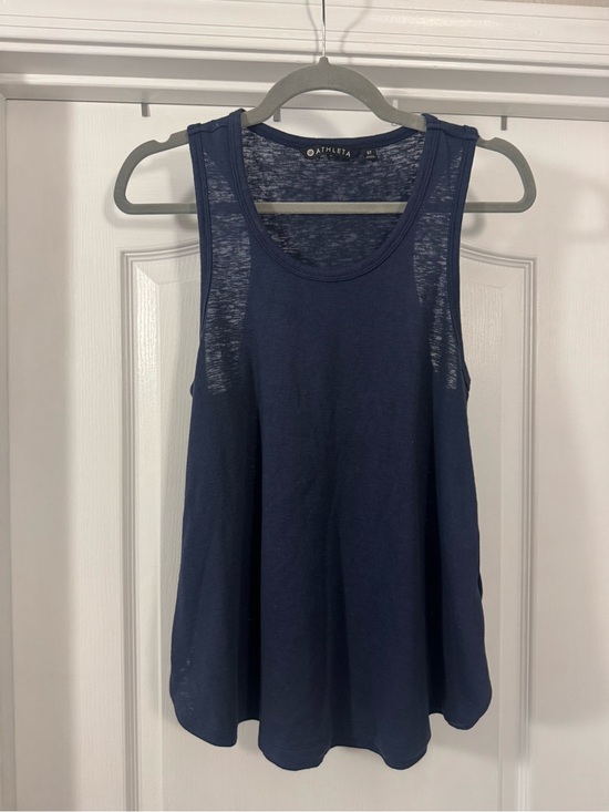 Athleta Tops - Athleta Navy Blue Scoop Neck Performance Tank